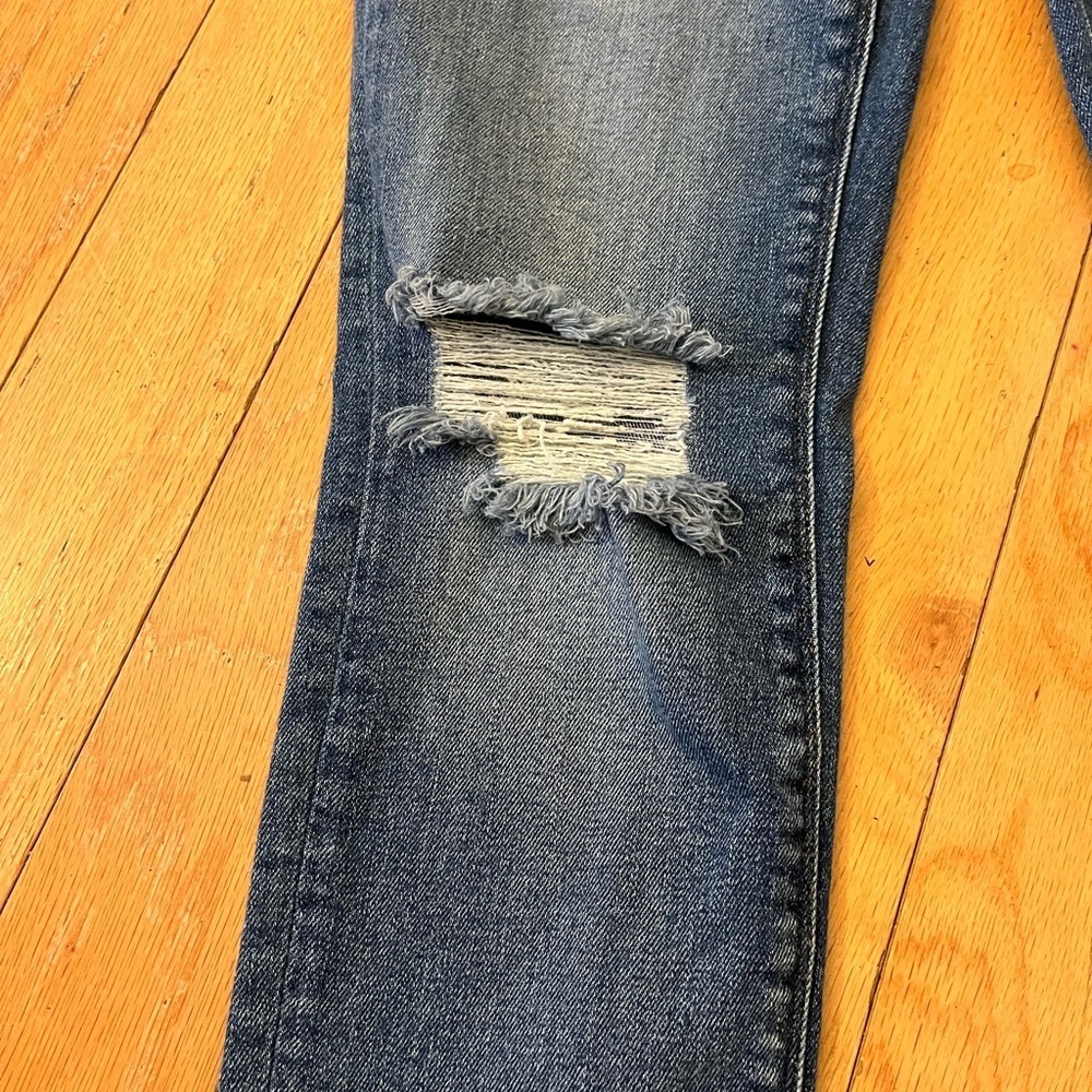 Hudson Blair Super Skinny Jeans Distressed Medium Wash Sz 28 - Picture 2 of 10